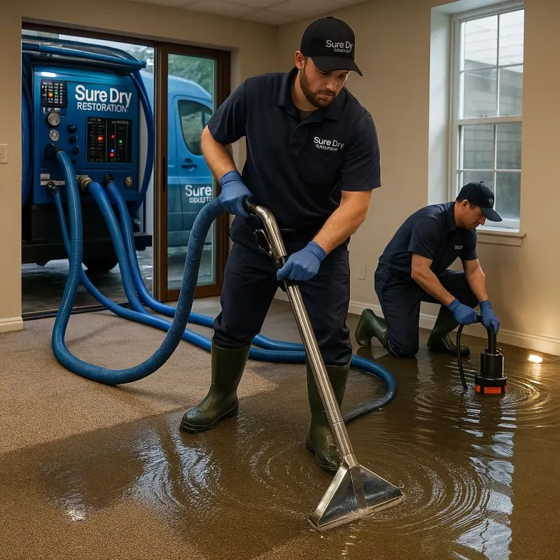 Water Extraction and Removal process in De Soto, IA
